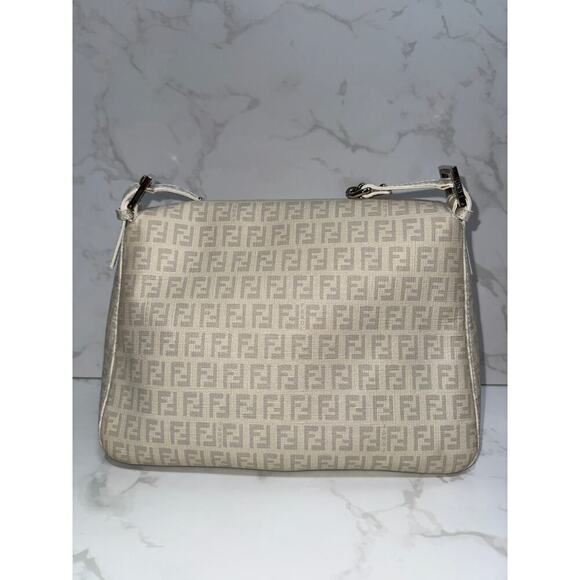 Fendi Zucchino Spalmati Forever Mama Baguette White - Picture 6 of 9